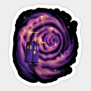 Through Space & Time Sticker